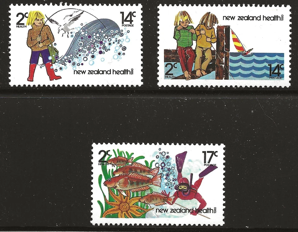 新西兰斯科特 #B106-08,单曲 1980 完整套装 FVF 全新无标签 — 第 1/1 张图片