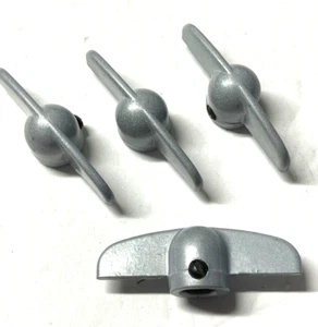 4 pcs Prime-Line 2.4"L Die-Cast Gray Zinc Universal Casement Tee Handles /Crank - Picture 1 of 1