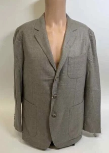 NEW Mens Scott James Udo Tan Twill 100% Wool Blazer Suit Jacket Size Large - Picture 1 of 10