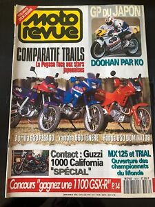 MOTO REVUE du 2/04/1992; Essai comparatifs Trails/ Guzzi 1000 California/ MX 125