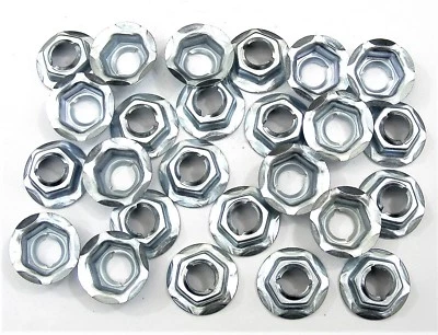 Toyota PAL Nuts- Fits 8mm Studs- Lights Trim Chrome Interior etc- 25 nuts- #078 - Image 1 of 4