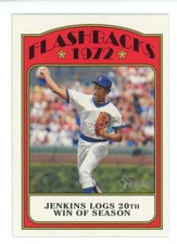 2021 TOPPS HERITAGE FLASHBACKS 1972 FERGIE JENKINS CHICAGO CUBS