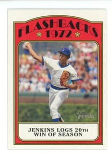 2021 TOPPS HERITAGE FLASHBACKS 1972 FERGIE JENKINS CHICAGO CUBS