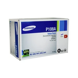 Genuine SAMSUNG MLT-P108A Twin Pack BLACK Toner Value Pack for ML1640/ML2240 - Picture 1 of 2