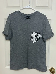 H&M Mens Grey Graphic T Shirt - Size S - Picture 1 of 3