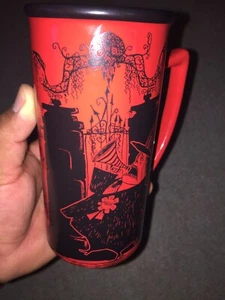 Tazza caffè The Nightmare Before Christmas rossa nera alta 18 oz Disney Tim Burton - Foto 1 di 12
