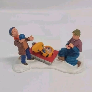 Trineo Lemax Village Playground Pals Navidad Familia Tradiciones  - Imagen 1 de 5