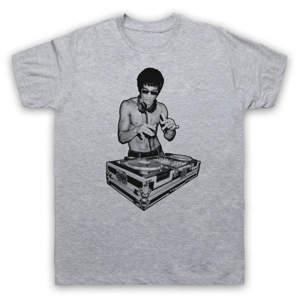 DJ BRUCE LEE ICONIC MARTIAL ARTIST HONG KONG UNOFFICIAL MENS & WOMENS T-SHIRT - Image 1 of 1