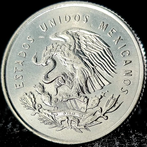 *Beautiful* Authentic Mexico 25 Centavos .300 Fine Silver Coin "Cap and Scales" Cover
