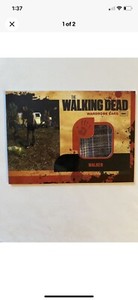 Walking Dead Wardrobe Cards 6 Total Plus Gold Foil Cards