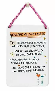 SEELENVERWANDTE INSPIRIERTE WORTE PLAKETTE sentimentales Geschenk Geburtstagsgeschenk inspirierend💕 - Bild 1 von 5