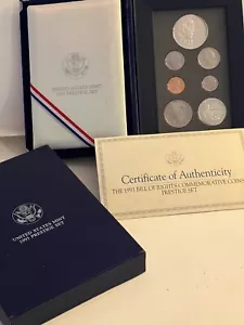 1993 S UNITED STATES MINT PROOF PRESTIGE SET. THE 1993 BILL OF RIGHTS. - Picture 1 of 12