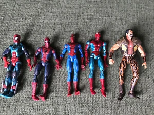 Marvel Legend/ Spiderman Kraven Classics Toybiz Action Figure X5 Bundle O214 - Picture 1 of 5