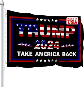 Trump 2024 Flag 3X5 Outdoor Indoor- Take America Back Flags Trump 2024 Flags Ban - Picture 1 of 11