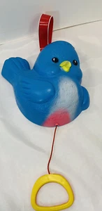 Vintage Fisher Price Blue Bird Pull String Music box - Picture 1 of 12
