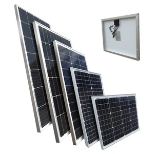 Solarmodul Solarpanel Monokristallin 12Volt PV 30 50 100 130 150Watt - Bild 1 von 16
