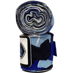 NEW Morgan Sports Blue Camo 4M Elastic Boxing Hand Wraps - Picture 1 of 1