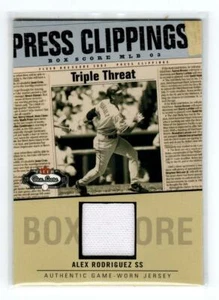 2003 Fleer Box Score Press Clippings Game Jersey #AR Alex Rodriguez - Picture 1 of 1