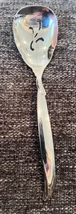 1847 Rogers Bros IS FLAIR Silverplate Slotted Spoon 6” 1956 MCM - Picture 1 of 3