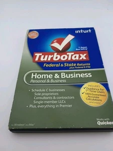 TurboTax 2011 Home & Business Federal & State Returns Plus E-File (Win/Mac) - Picture 1 of 4