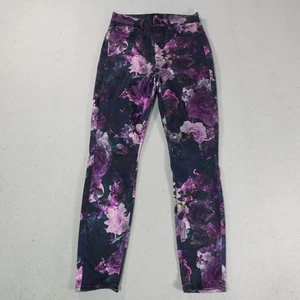 7 For All Mankind Hose Damen 27 High Waist Ankle Skinny Stretch Blumen Boho - Bild 1 von 22