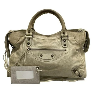 Balenciaga The City Handtasche Schultertasche 2way 115748 grau beige Leder echt - Bild 1 von 10