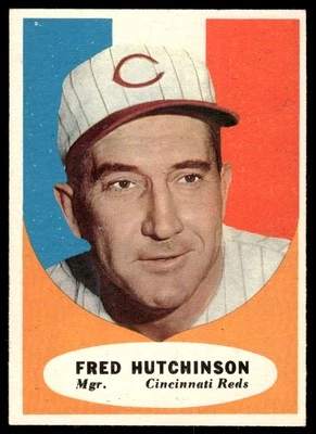 1961 Topps #135 Fred Hutchinson BASEBALL Cincinnati Reds - Image 1 of 2