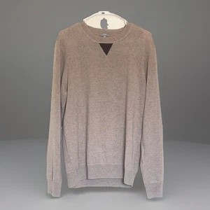 K+J Pullover Wolle-Kaschmir-Mischung Rundhals Large beige hellbraun Pulli - Bild 1 von 6