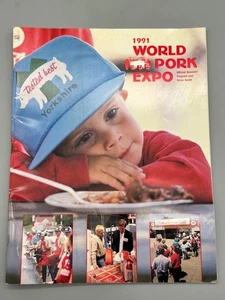 World Pork Expo 1991 Programa Oficial de Souvenirs y Guía de Espectáculos Des Moines Iowa IA - Imagen 1 de 11