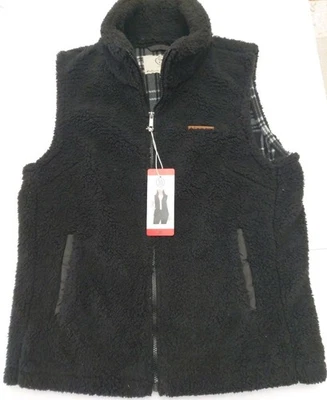 Chaleco polar sin mangas Sage Collective para mujer, negro, talla M Foto 1 de 4