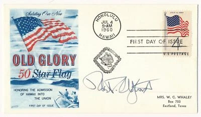 US FDC #1153 Flag 50 Stars 1960, Hawaii - Robert Stafford Governor Vermont - Image 1 of 2