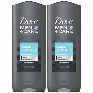 (2) Dove Men+Care Clean Comfort Body and Face Wash 13.5 oz Each Moisturizing - Picture 1 of 4