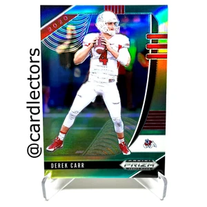 2020 Panini PRIZM Draft Picks Football DEREK CARR #32 Green & Yellow PRIZM /249 - Bild 1 von 3