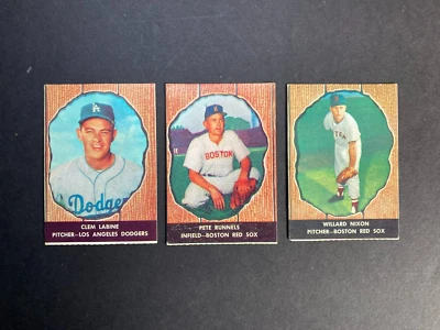 1958 Hires Rootbeer Baseball Lot Clem Labine Willard Nixon Pete Runnels - Image 1 of 4