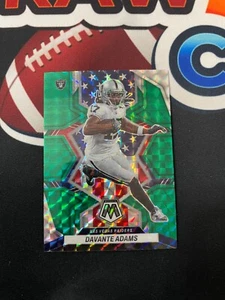 2022 #265 Davante Adams Panini Mosaic Green Prizm National Pride Raiders - Picture 1 of 2