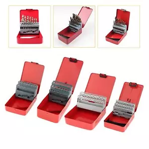Twist Drill Bit Case Empty Metal Accessories Portable Indexed Storage Case - Picture 1 of 28