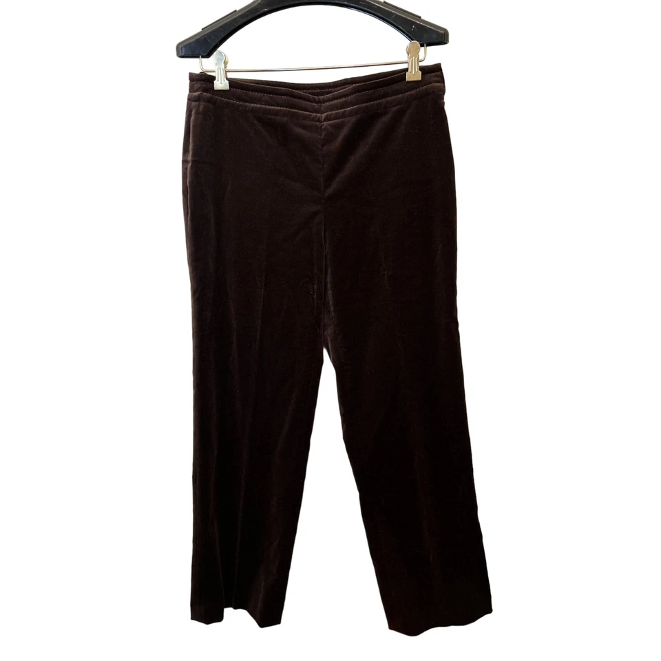 Pantalones de Terciopelo Sutton Studio Marrón Corte Estrecho Algodón Spandex Talla 8P Foto 1 de 4