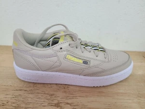 Reebok Club C 85mu Kids  Size 4.5 Light Sand CN6865 - Picture 1 of 5