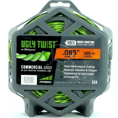 Shakespeare, Ugly Twist 0.95 x 125' Commercial Grade Bi-Co Twisted Trimmer Line - Image 1 of 4
