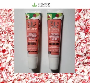 Hempz Crushed Peppermint Sugar Ultra Moisturizing Lip Balm - 2 Pack / New 2024 - Picture 1 of 11