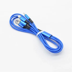 3 in 1 3A Fast USB Charging Cable 4ft Universal Multi-Function Charger Cord LOT - Picture 1 of 16