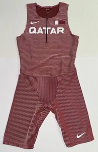 Nike Elite Pro QATAR Track & Field Singlet Suit Running CI8902-611 Men's Medium - Picture 1 of 4