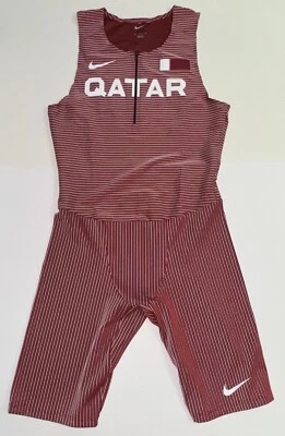 Nike Elite Pro QATAR Track & Field Singlet Suit Running CI8902-611 Men's Medium - Image 1 of 4