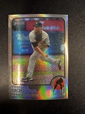 2022 Topps Heritage Frankie Montas Silver /373 Yankees #509   - Image 1 of 2