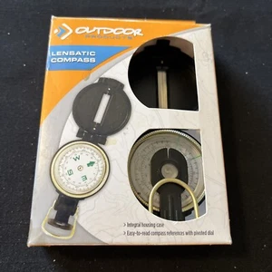 Outdoor Products Travel Gear Lensatic Compass Hunting Camping Hiking Fishing NOB - Picture 1 of 13