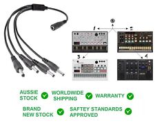 SHOCK ELECTRONIX 4-Way Power Cable FOR 9V Korg VOLCA BASS Keys SAMPLE Beats