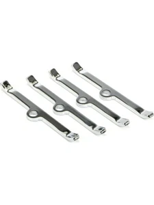 Trans-Dapt Valve Cover Hold Down Tabs Steel Chrome Pontiac V8 Set of 4 (9641) - Picture 1 of 12