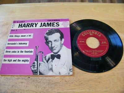 Harry James 45EP - Pop Hits by... - Columbia B-1864  w/cvr - Image 1 of 2