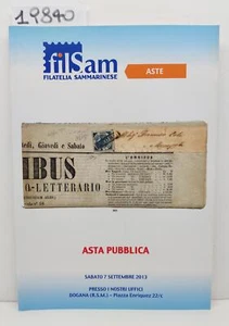 Catalogo FilSam filatelia Sammarinese aste settembre 2013 - Imagen 1 de 4