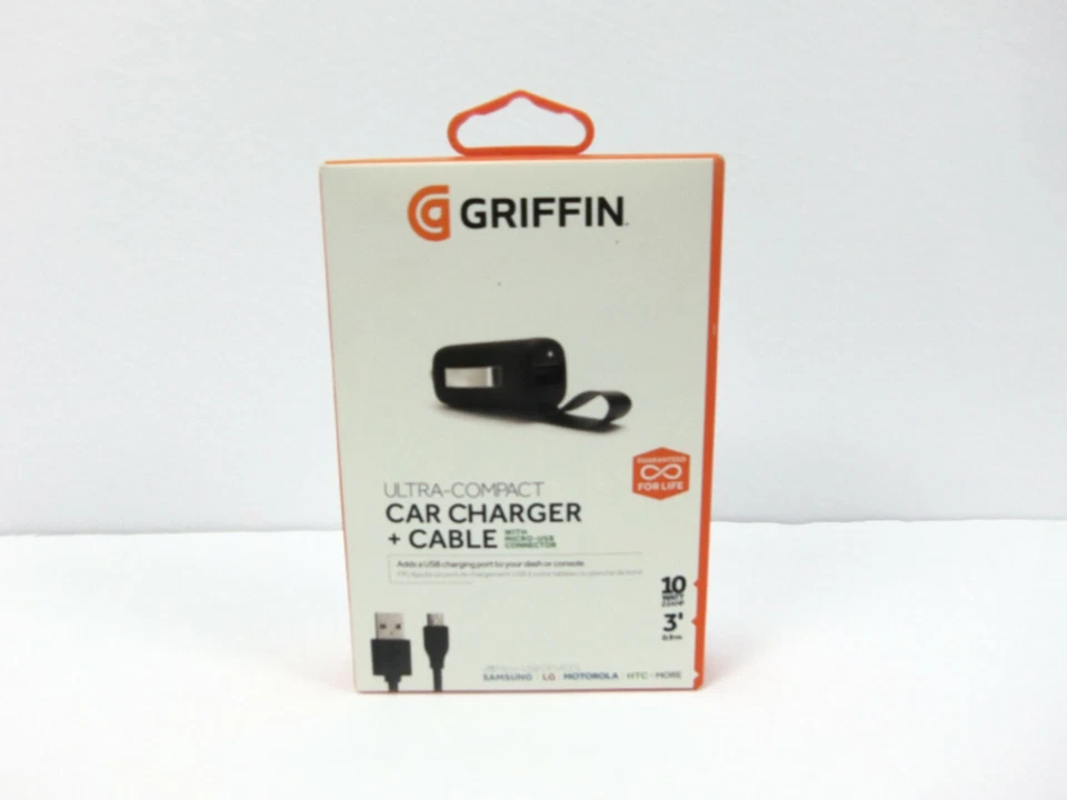 Griffin PowerJolt Mobile 10w Ultra-compact Car Charger Cable